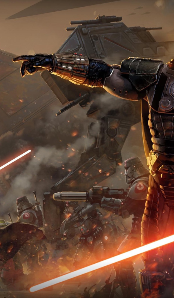 Воин со световым мечом в игре Star Wars The Old Republic