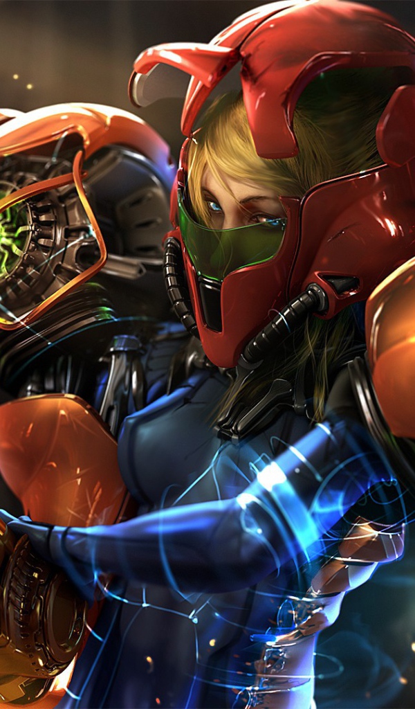 Девушка воин из игры Metroid