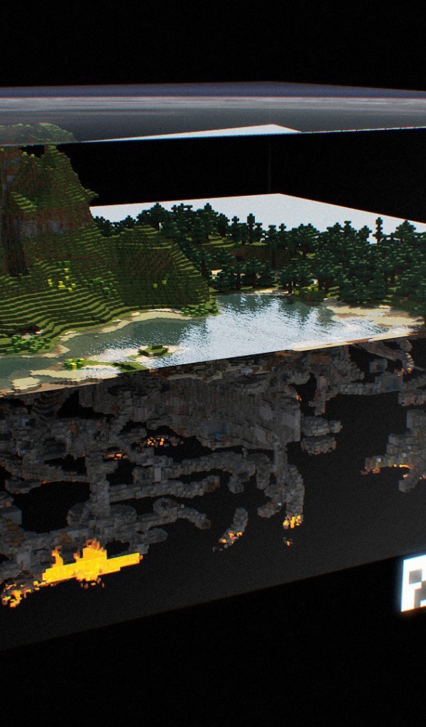 Карта мира в игре Minecraft