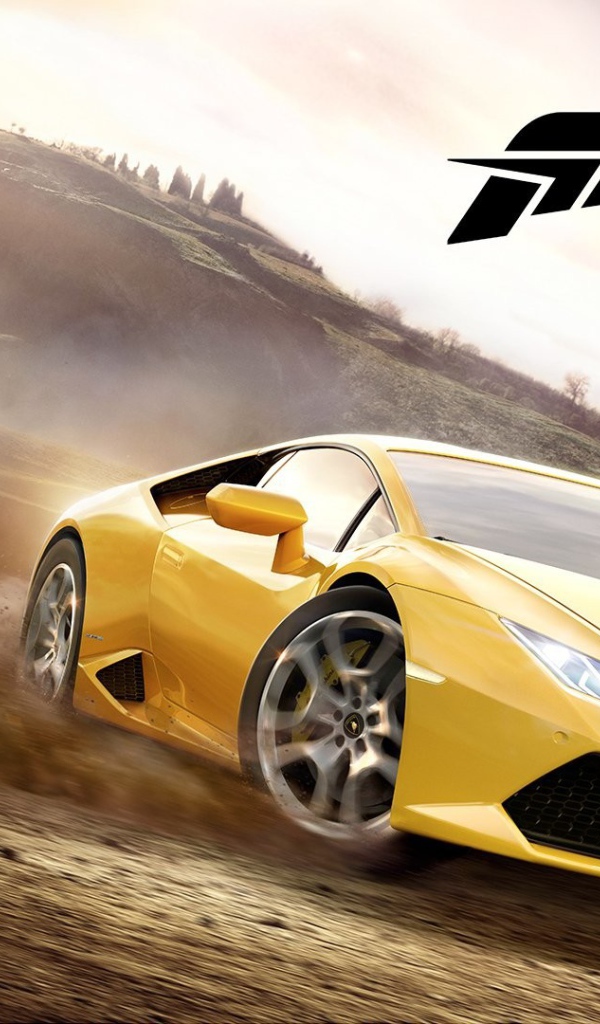 Желтый Ламборгини в игре Forza Horizon 2