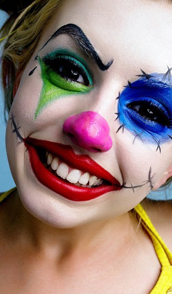 Clown Makeup On The Face Of The Girl Lexi Belle Desktop Wallpapers Images, Photos, Reviews