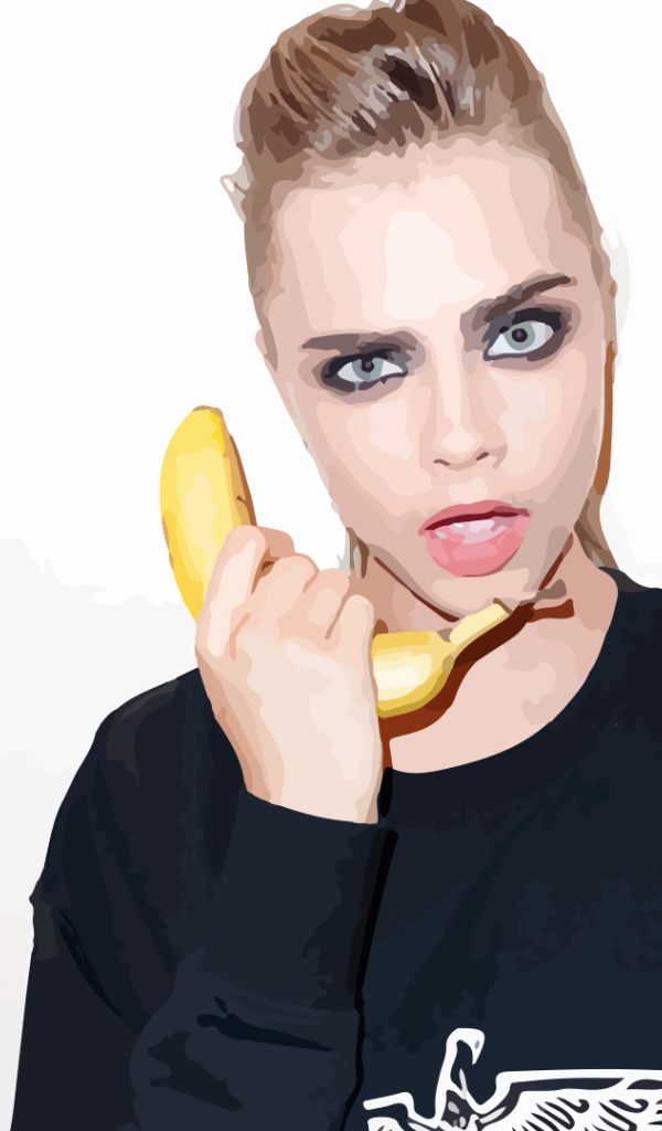 Девушка с бананом, Кара Делевинь