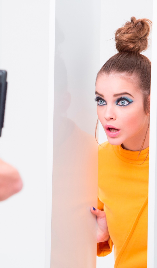 Модель Барбара Палвин на съемках