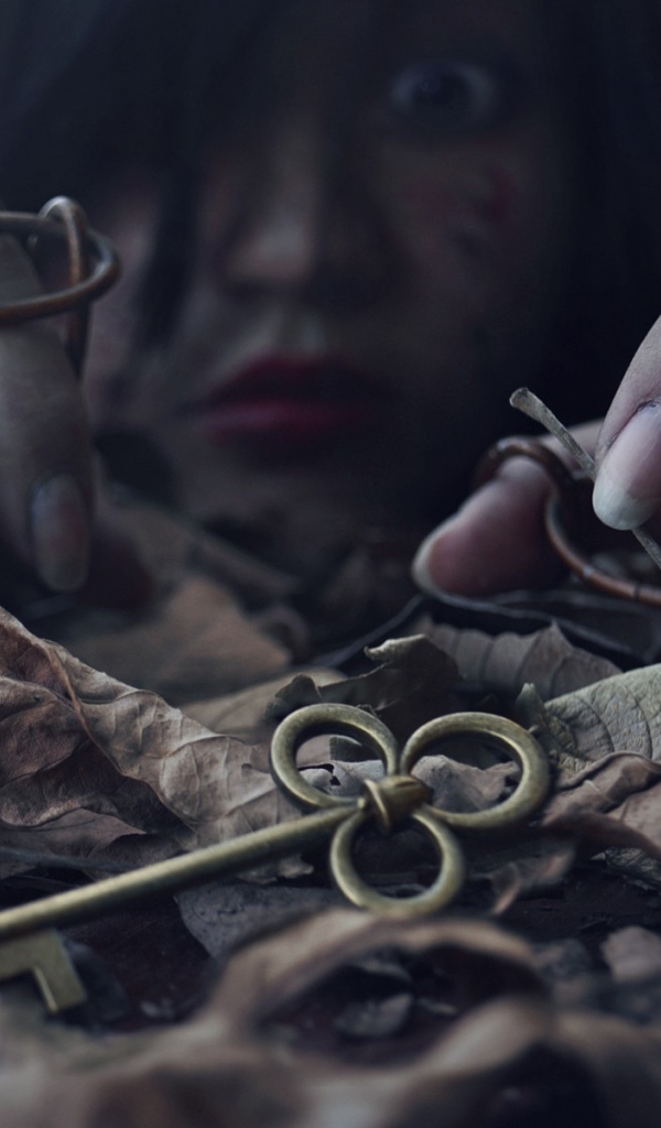 Девушка нашла ключ