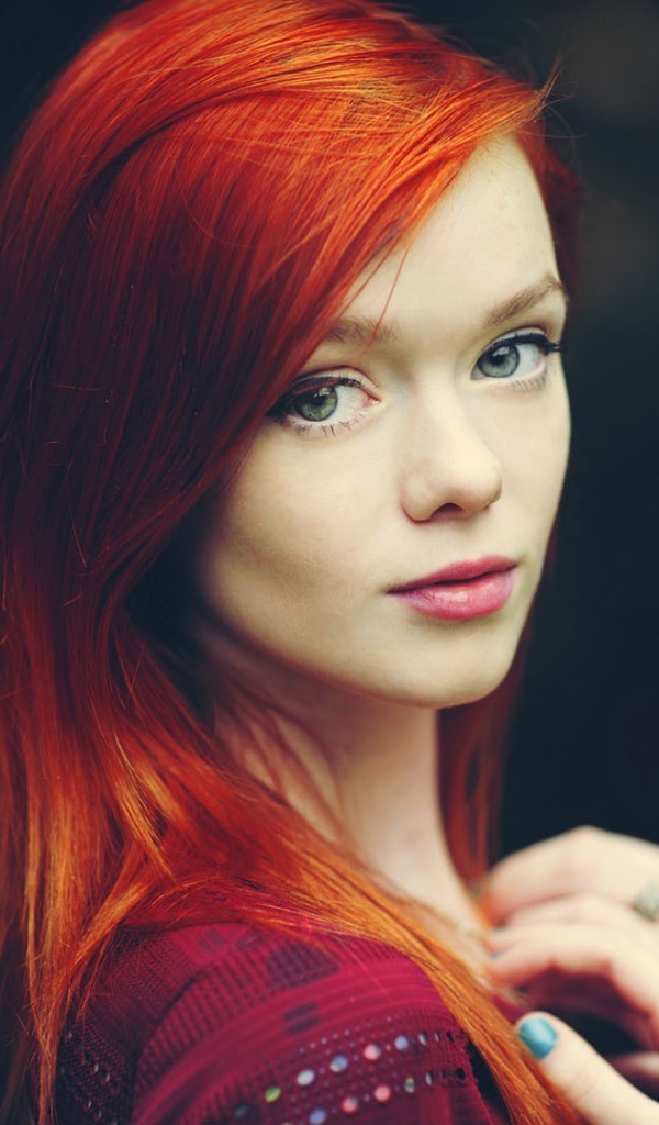 Зеленоглазая модель Julie Kennedy