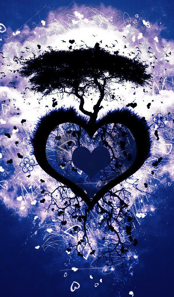 Дерево на сердечке