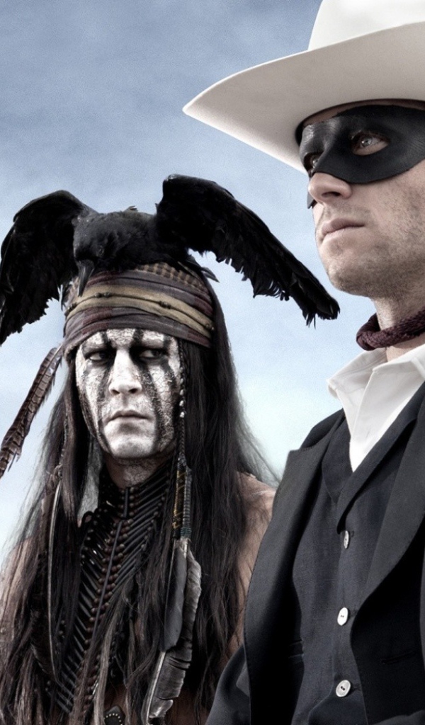 Шериф в маске и индеец