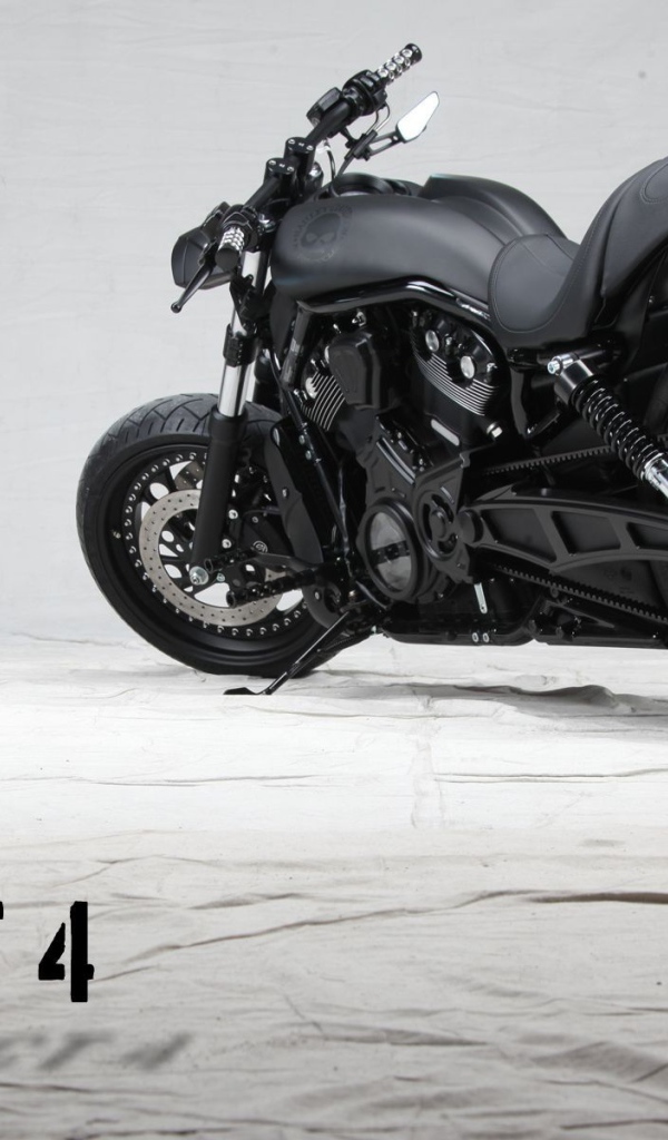 Черный мотоцикл Project 4