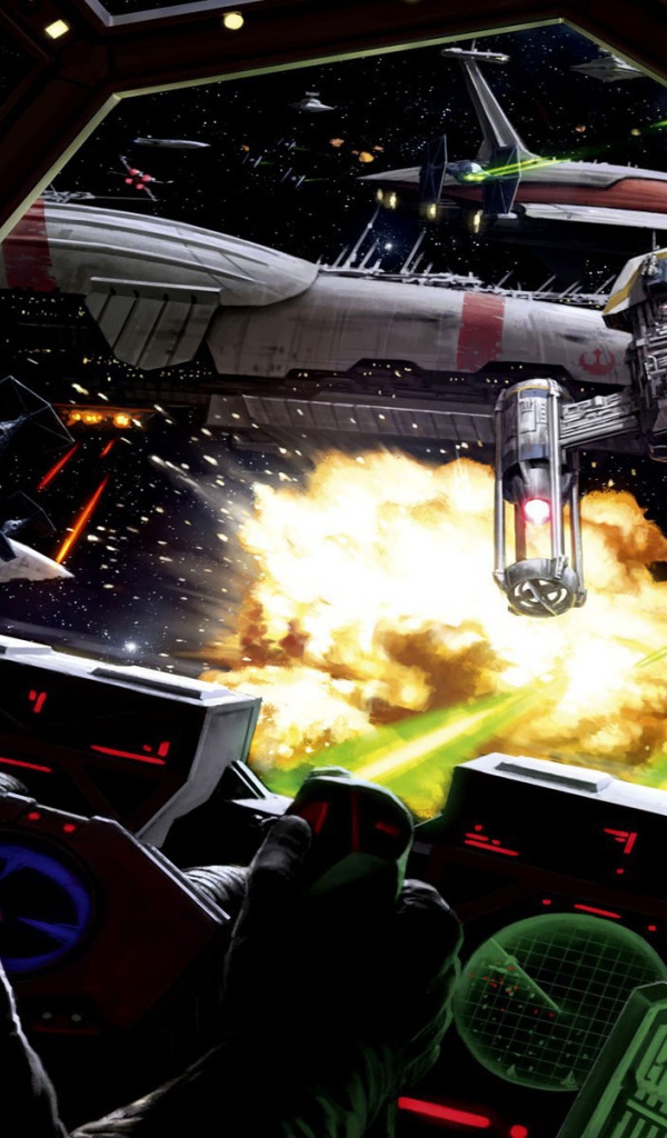 Фан арт битвы из фильма Звездные войны