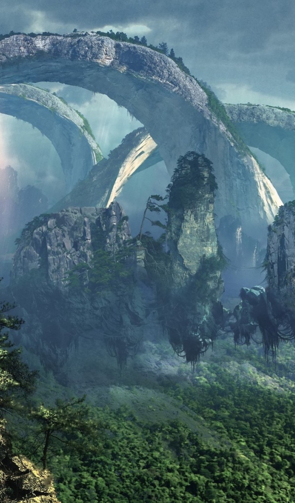 Горный пейзаж из фильма Аватар