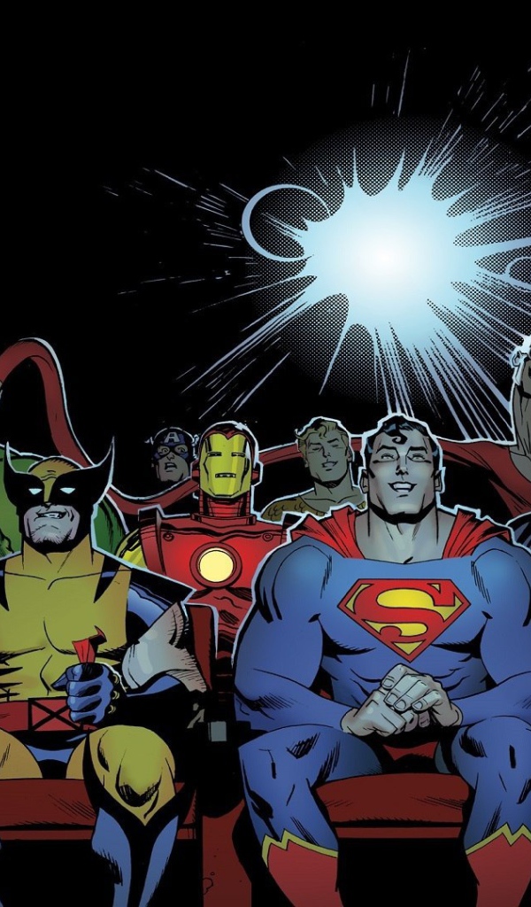 Супергерои смотрят кино