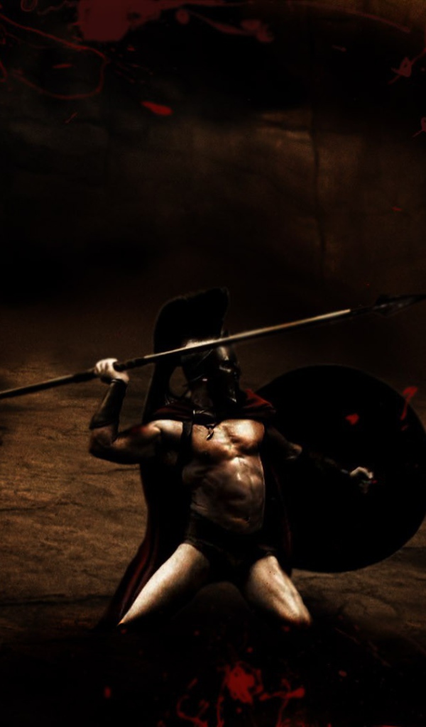 Солдаты метают копья, 300 спартанцев