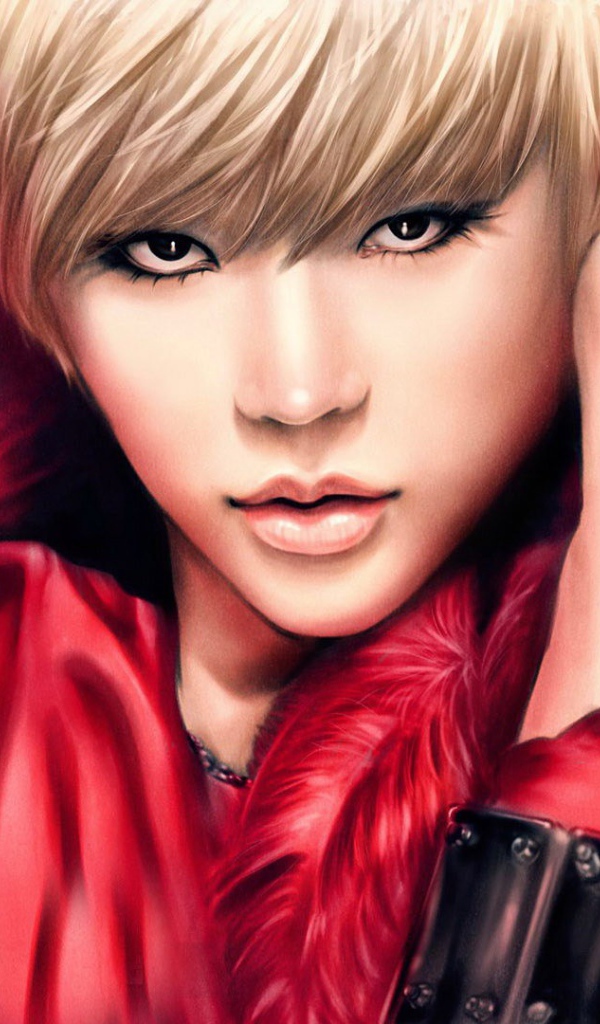 Блондинка в меховой накидке, группа Girls’ Generation