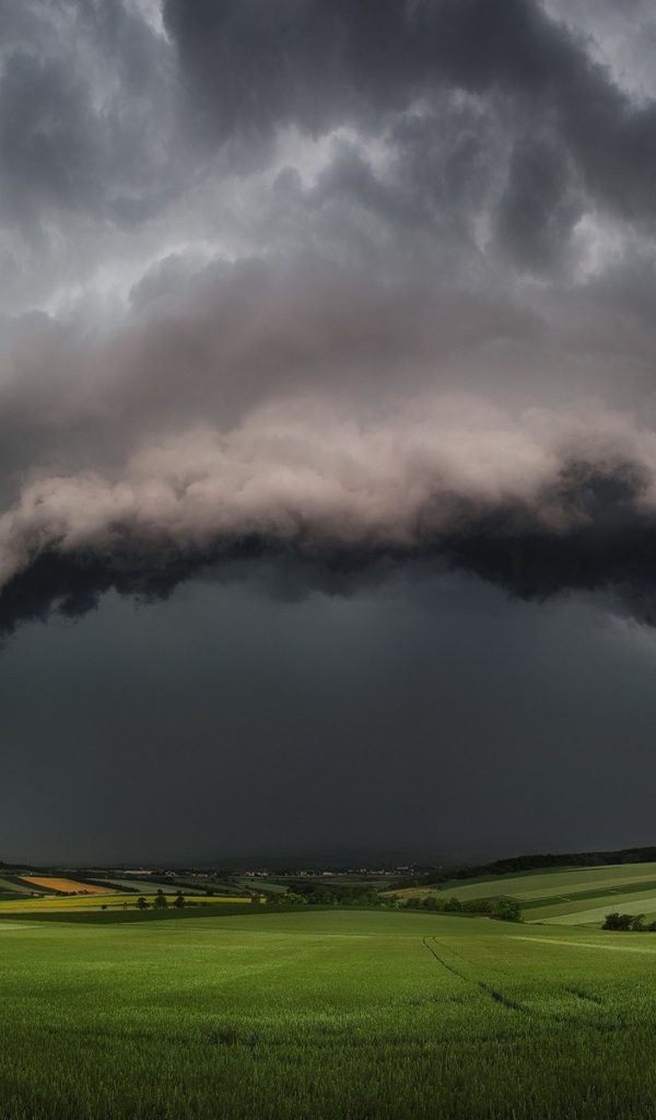 The black cloud of super storm