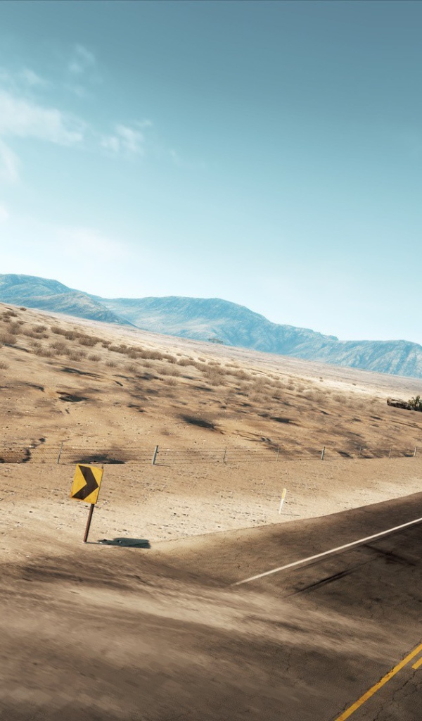 Прямое шоссе через пустыню