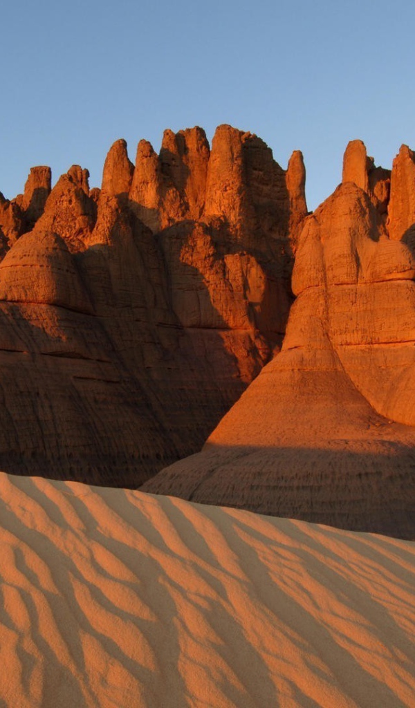 Rock formations in the desert