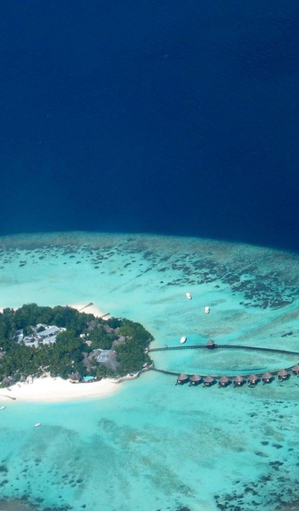 Остров в Полинезии, мелководье