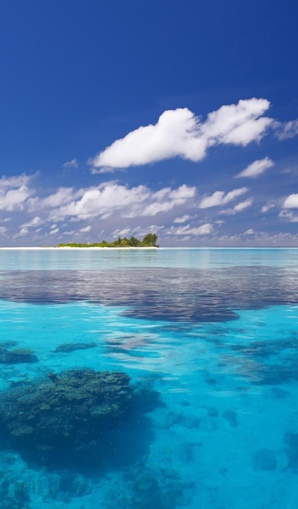 Райский остров среди мелководья