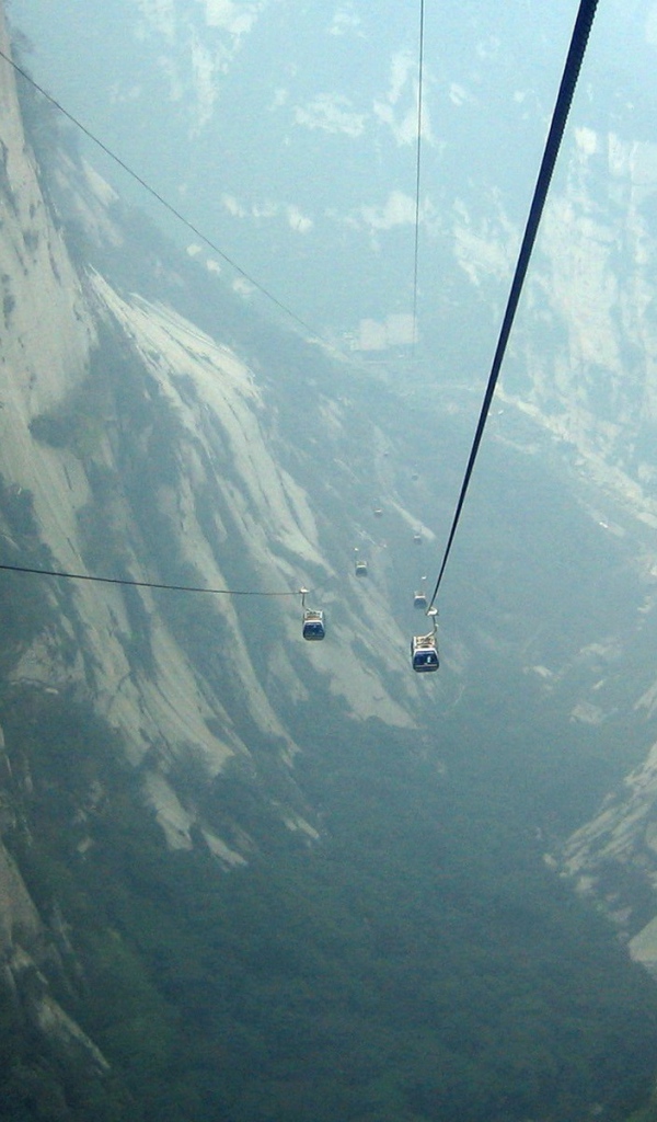 Канатная дорога над пропастью