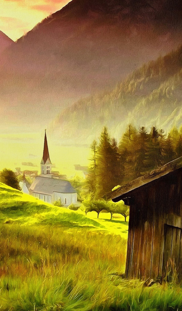 Сказочно красивый горный пейзаж