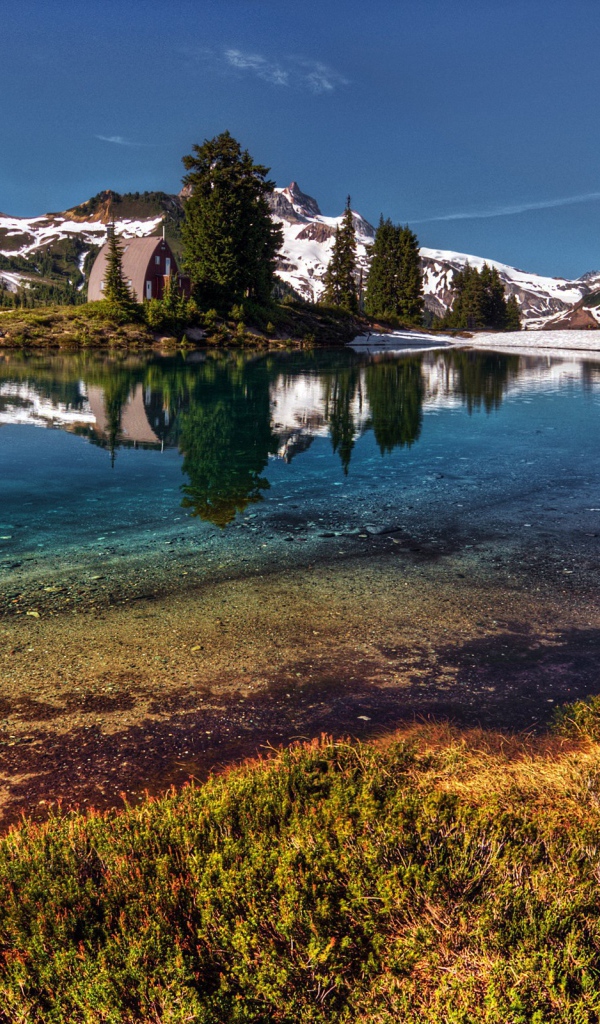 Горная река, фото HDR