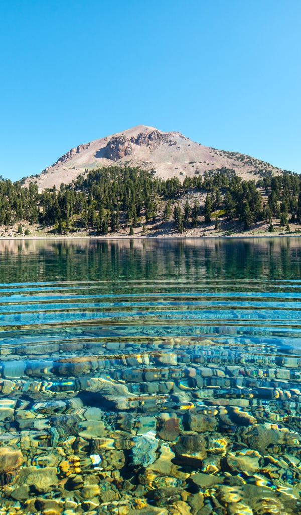 Чистейшая вода в горном озере