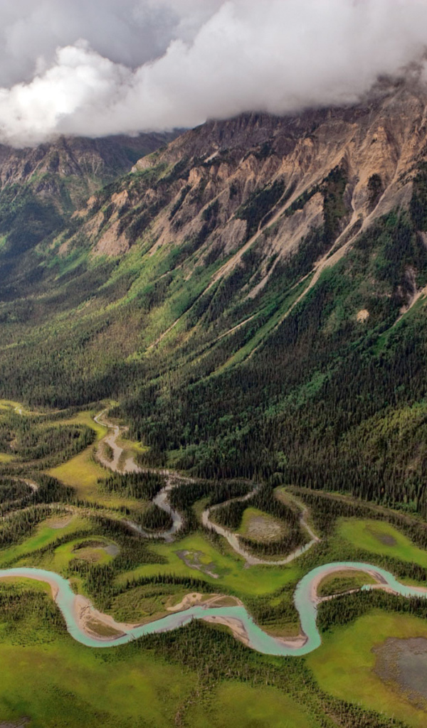 Зеленая долина с рекой 