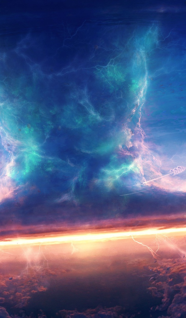 Электрическое торнадо в небе