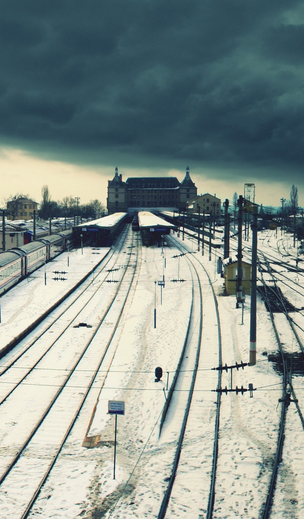 Пассажирские поезда на подъездных путях