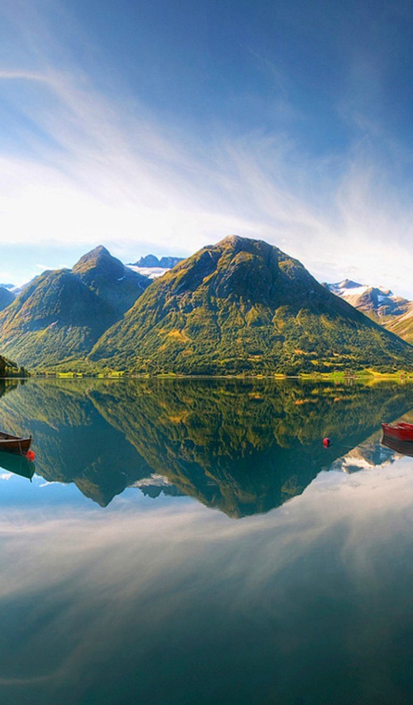 Горное озеро в Норвегии