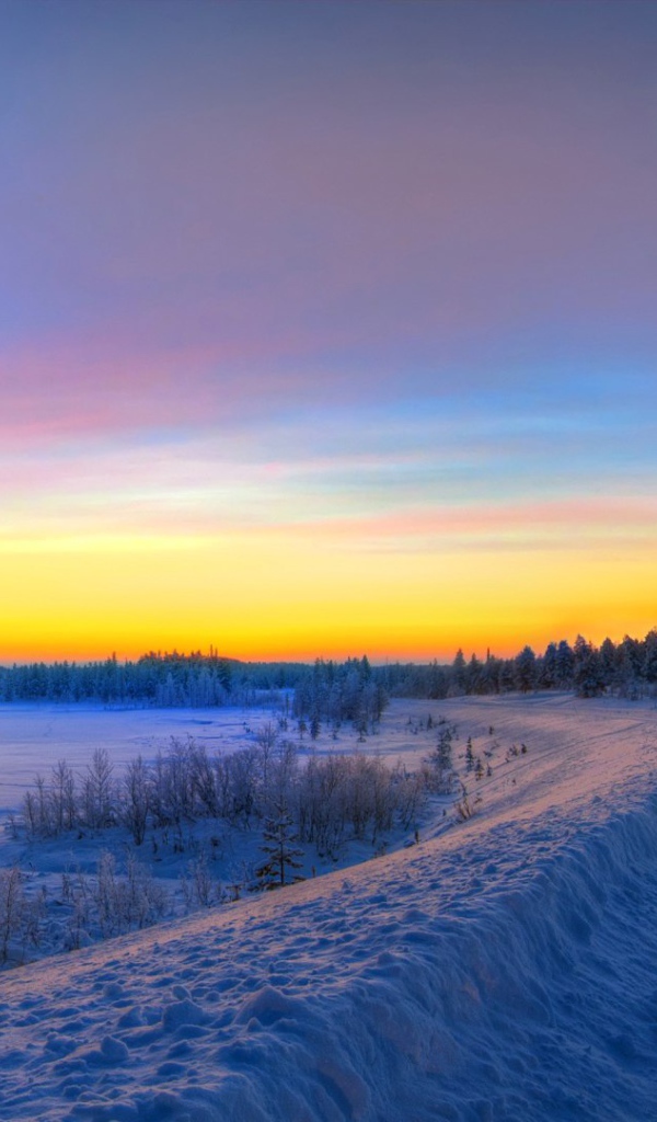 Завораживающий зимний закат