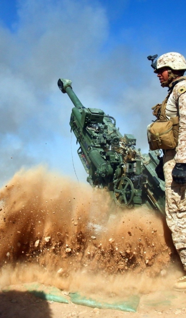 Job artillery in the desert