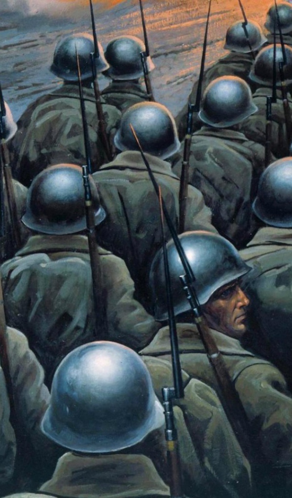 Солдаты идут на войну