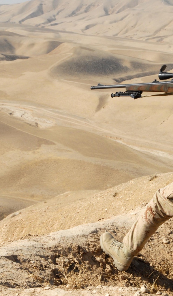 Солдат на войне в пустыне