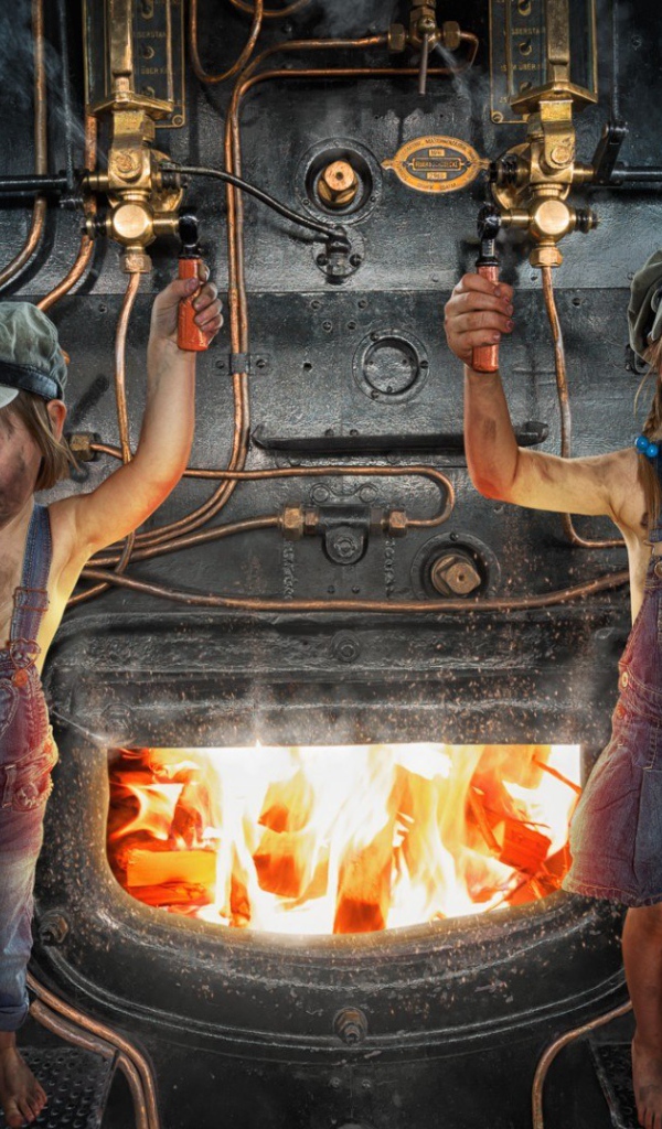 Два юных кочегара