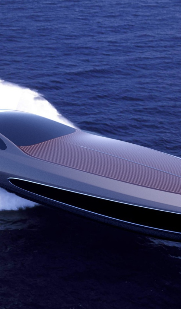 Катер будущего в море