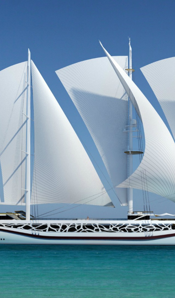 Дизайн-концепт парусной яхты Финикия