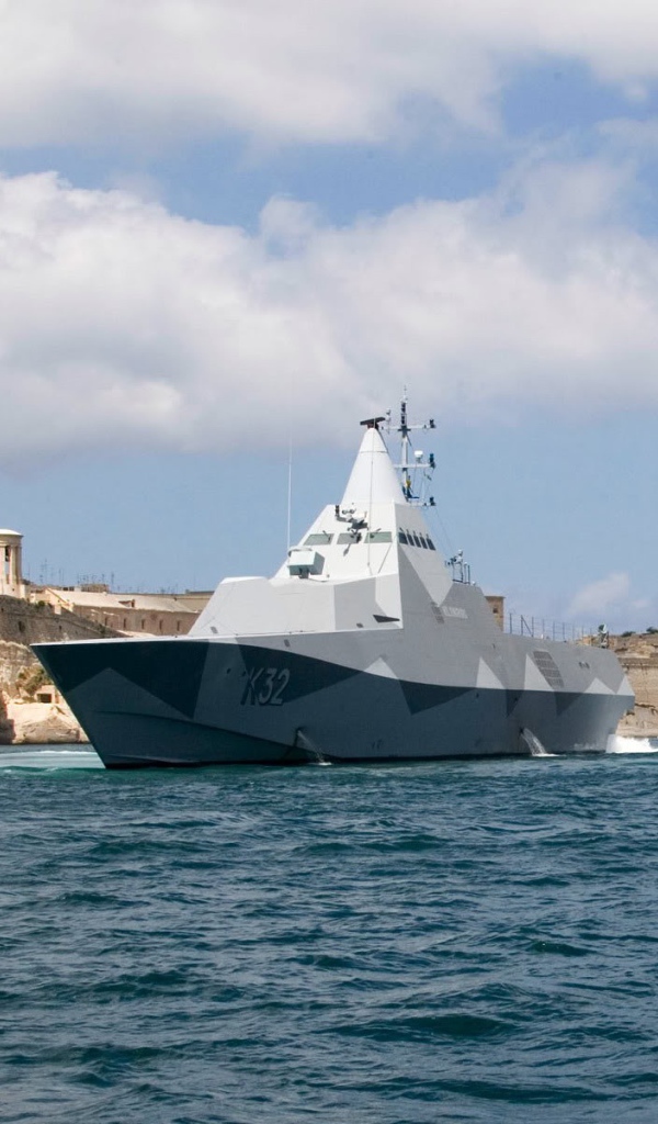 Футуристический военный корвет