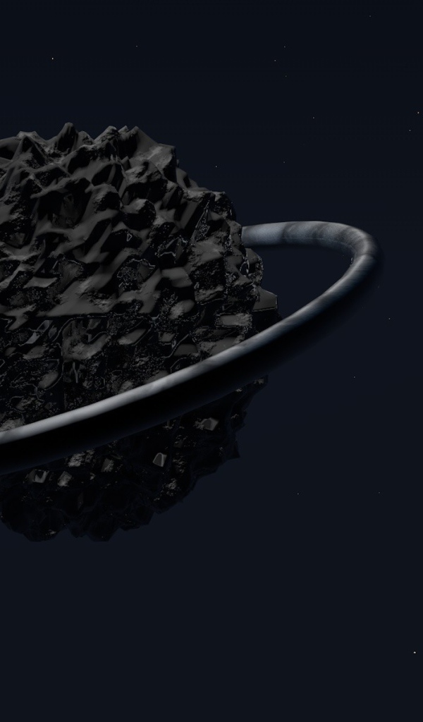 3Д модель планеты с кольцом