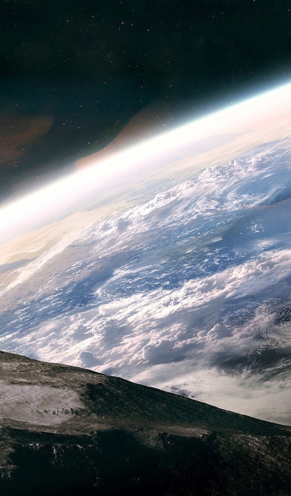 Одинокий космонавт на Луне