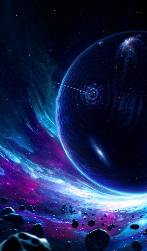 Астероиды в притяжении черной дыры