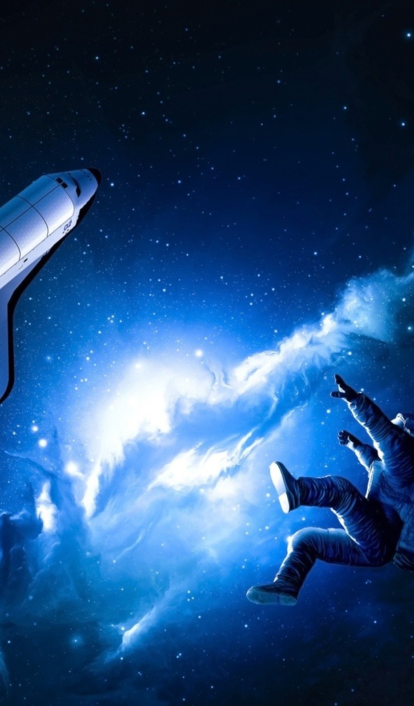 Космонавт потерял связь с шаттлом