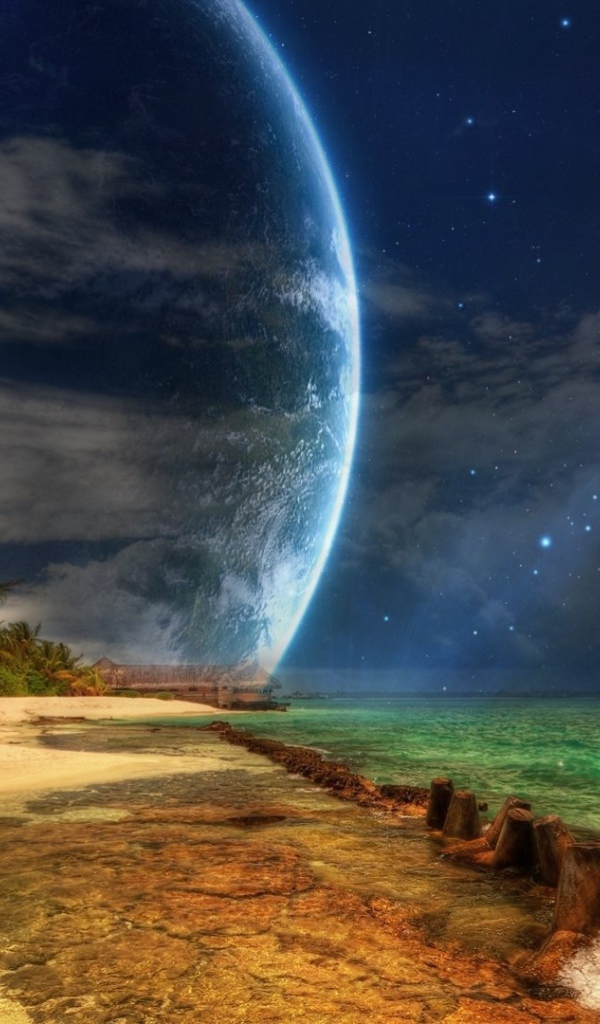 Пляж на другой планете