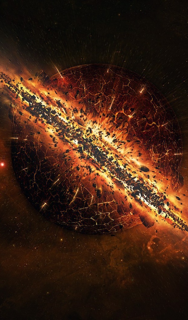 Красивая космическая катастрофа