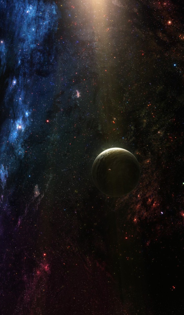 Черная необитаемая планета странник