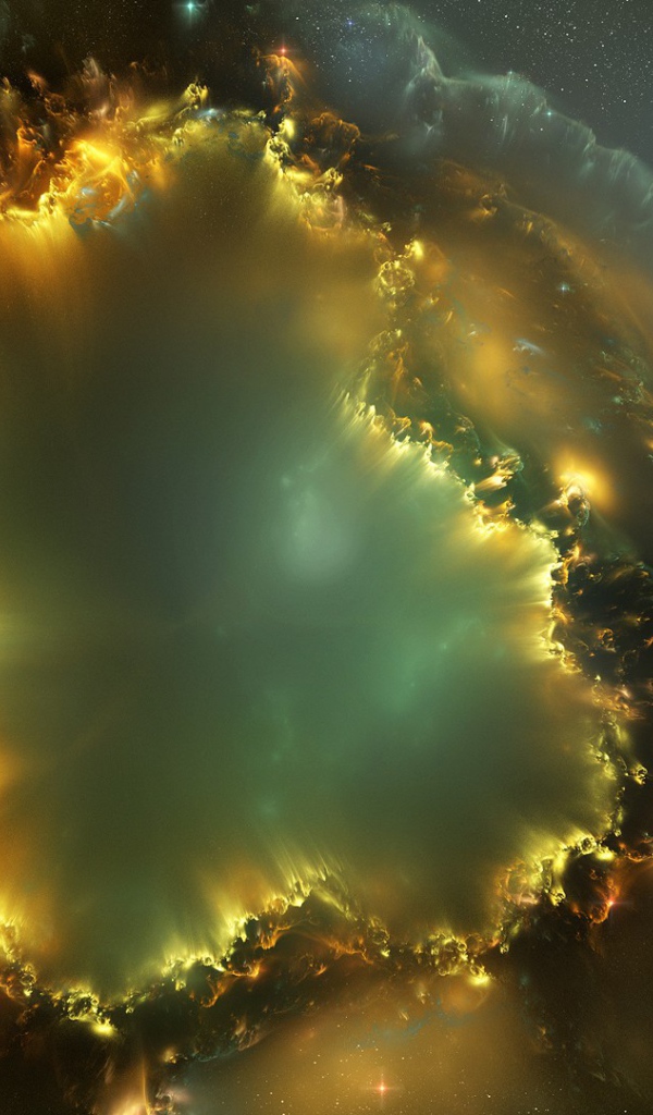 Пылающая звездная туманность