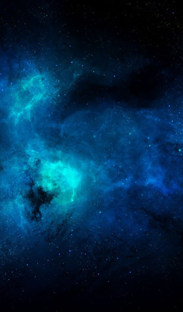 Голубая туманность на краю вселенной