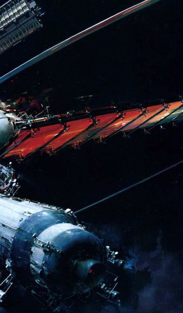 Мост между космическими станциями на орбите