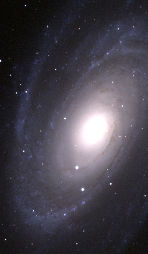 Яркая  галактика в далеком космосе