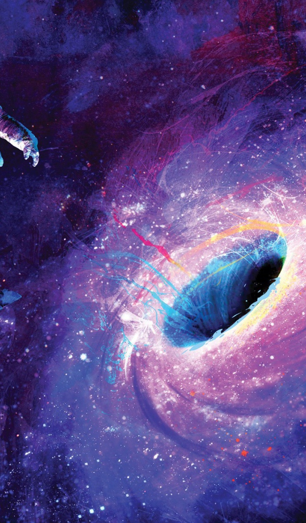 Космонавт попал в притяжение черной дыры